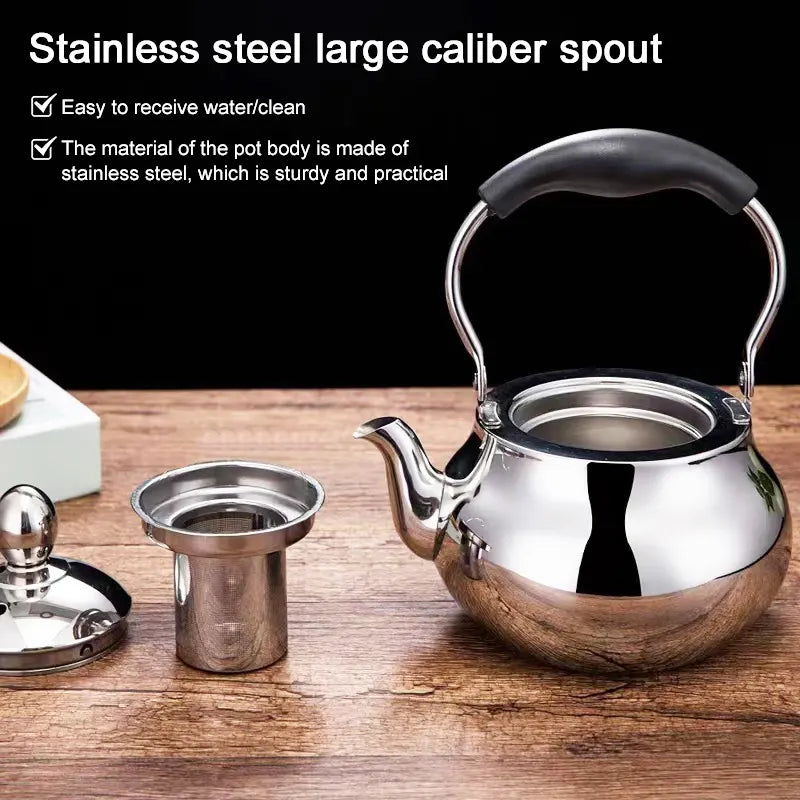 High Quality Stovetop Coffee & Tea Kettle Stainless Steel with Filter