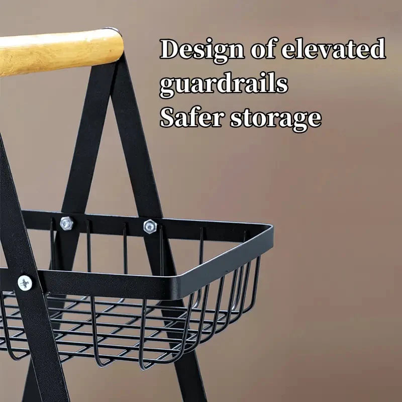 2 Tier Metalic Multi Purpose Storage Basket