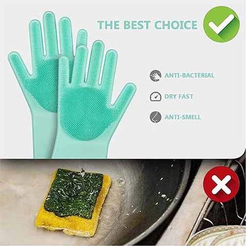Silicon Dish Washing Gloves