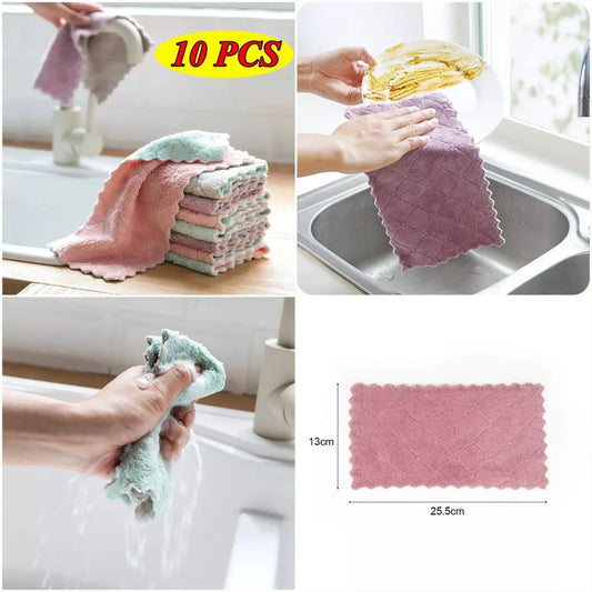 Magic Super Absorbent Microfiber Cloth (Pack of 10pcs)