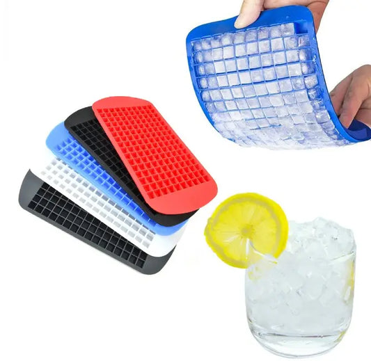 1PC Silicone 160 Lattices Mini Square Ice Cube Tray Maker Mold